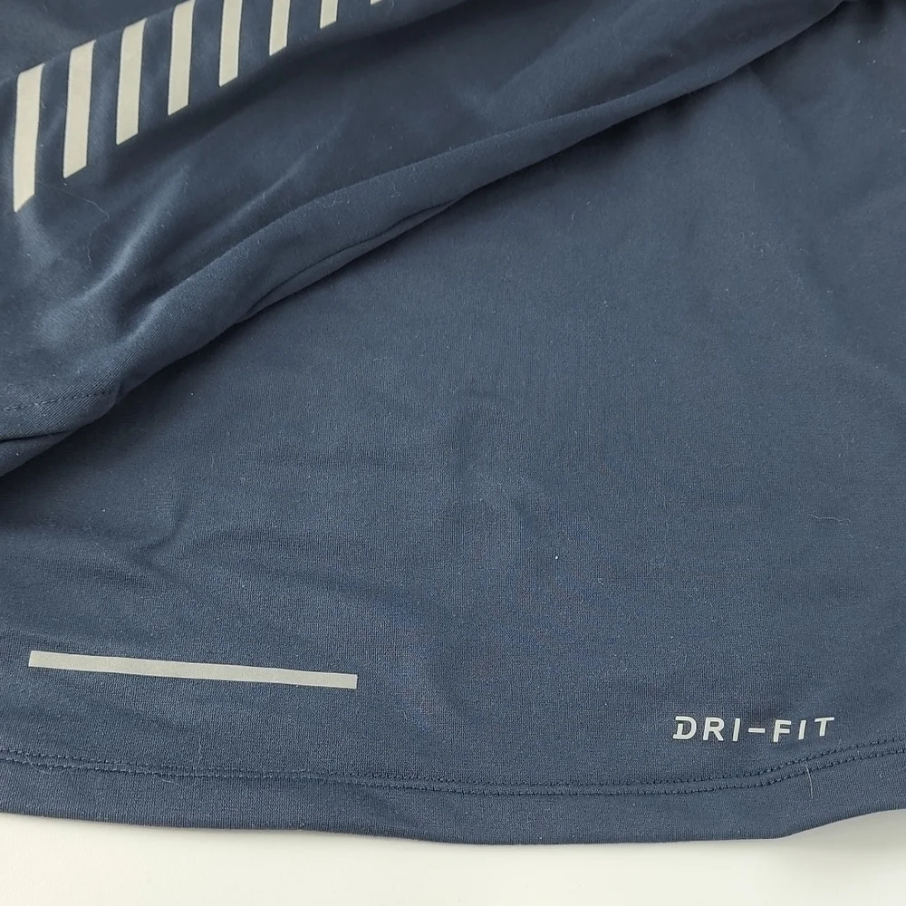 Nike Dri Fit Hooded Long Sleeve Shirt Running Small - Picture 9 of 9